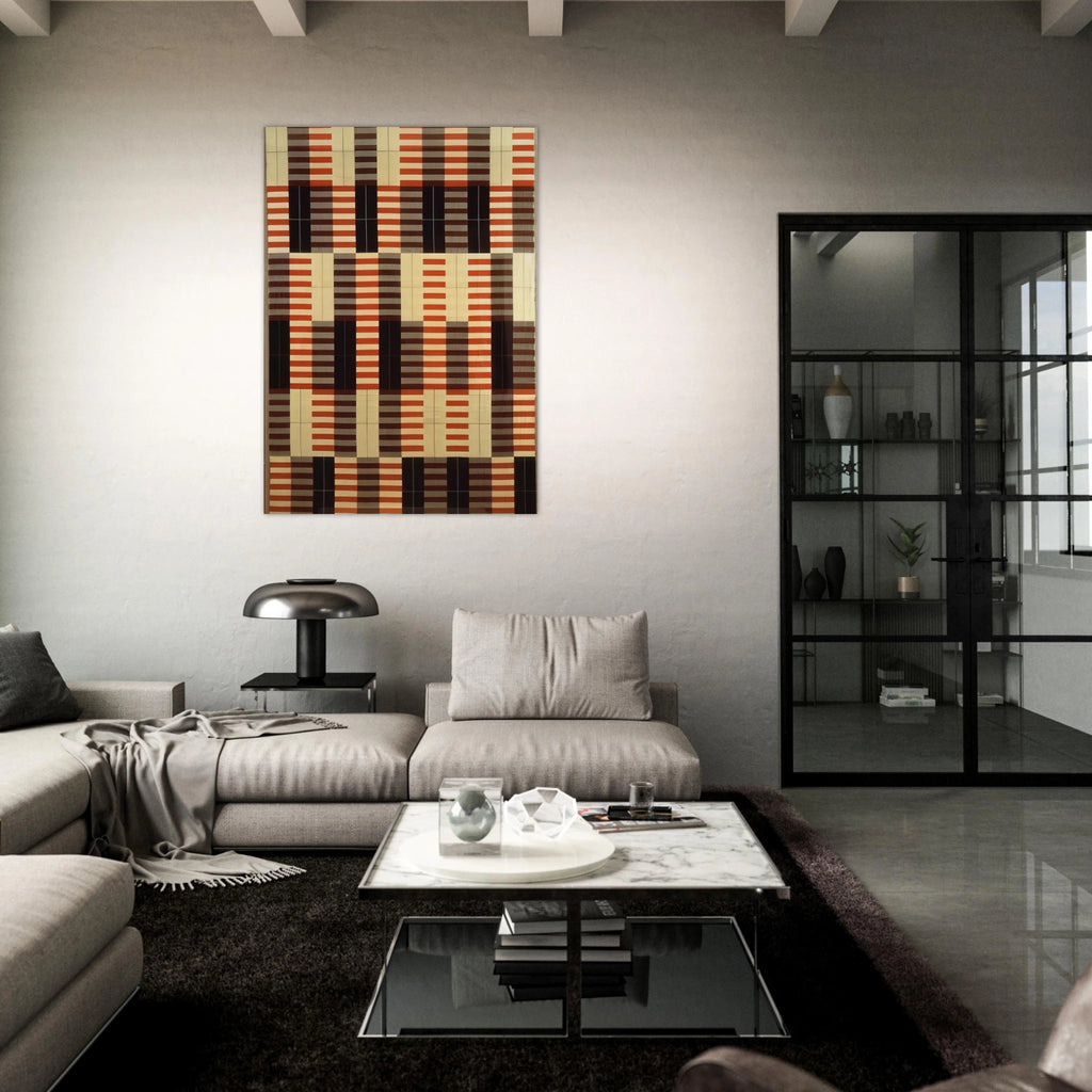 BLACK WHITE RED 1964 - Anni Albers Art Print - A0 (84.1 x 118.9  cm) / 33.1 × 46.8 inches | Anni Albers Poster | Anni Albers Prints