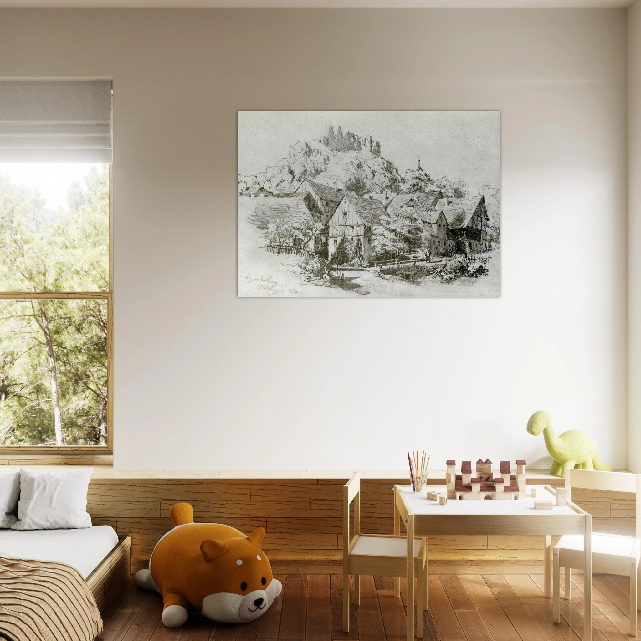 Engelsburg - John Singer Sargent Art Print - A0 (84.1 x 118.9  cm) / 33.1 × 46.8 inches | John Singer Sargent Poster | John Singer Sargent Prints