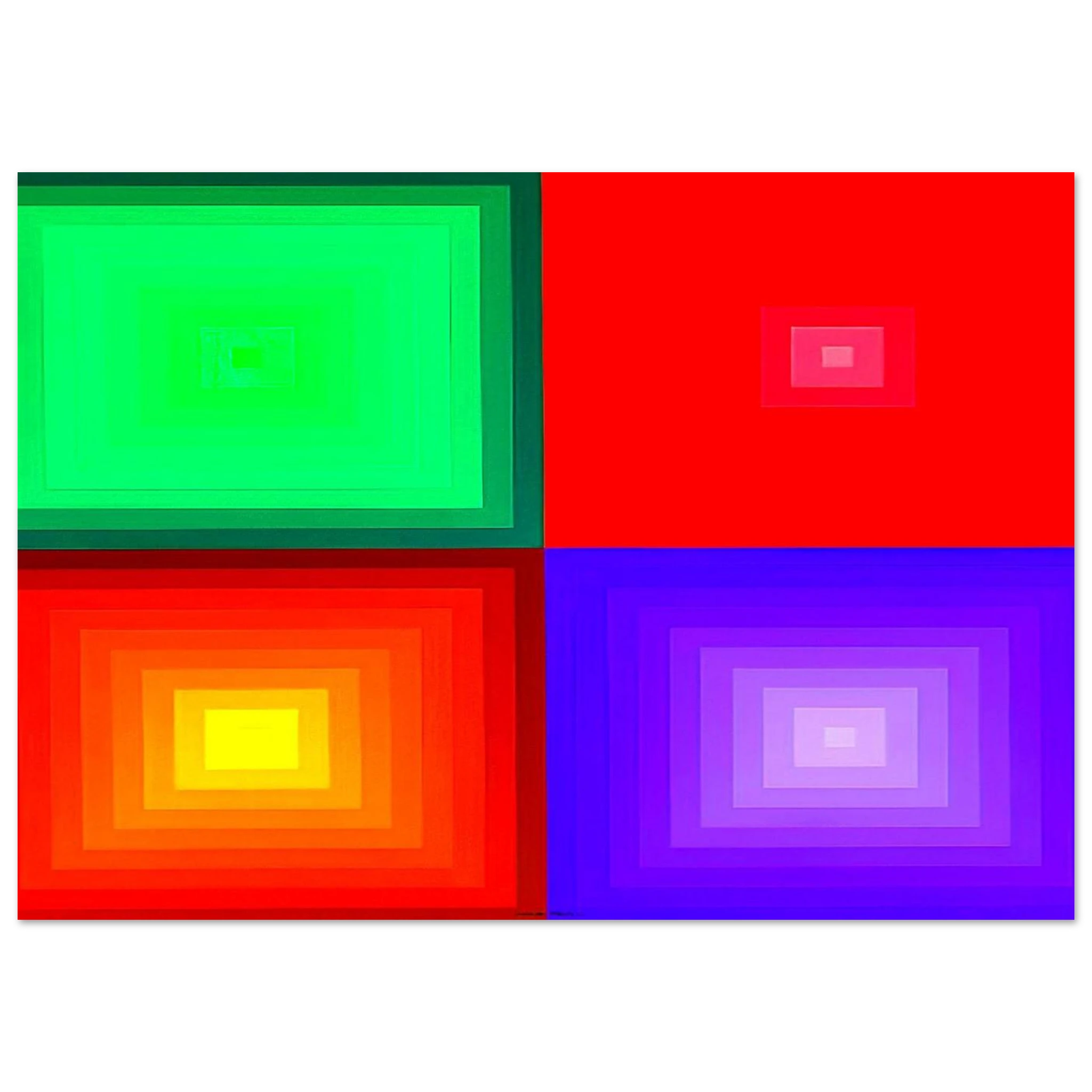 DVA-DVA - 1986 - Victor Vasarely Art Print - A0 (84.1 x 118.9  cm) / 33.1 × 46.8 inches | Victor Vasarely Poster | Victor Vasarely Prints