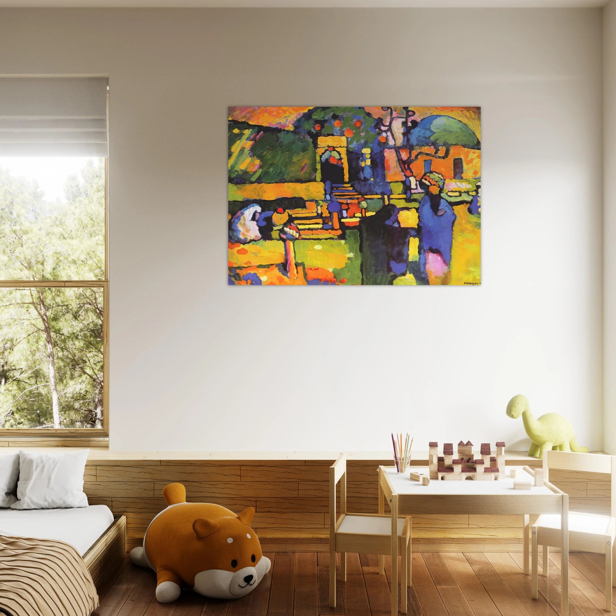 ARABS I CEMETERY 1909 - Wassily Kandinsky Art Print - A0 (84.1 x 118.9  cm) / 33.1 × 46.8 inches | Wassily Kandinsky Poster | Wassily Kandinsky Prints