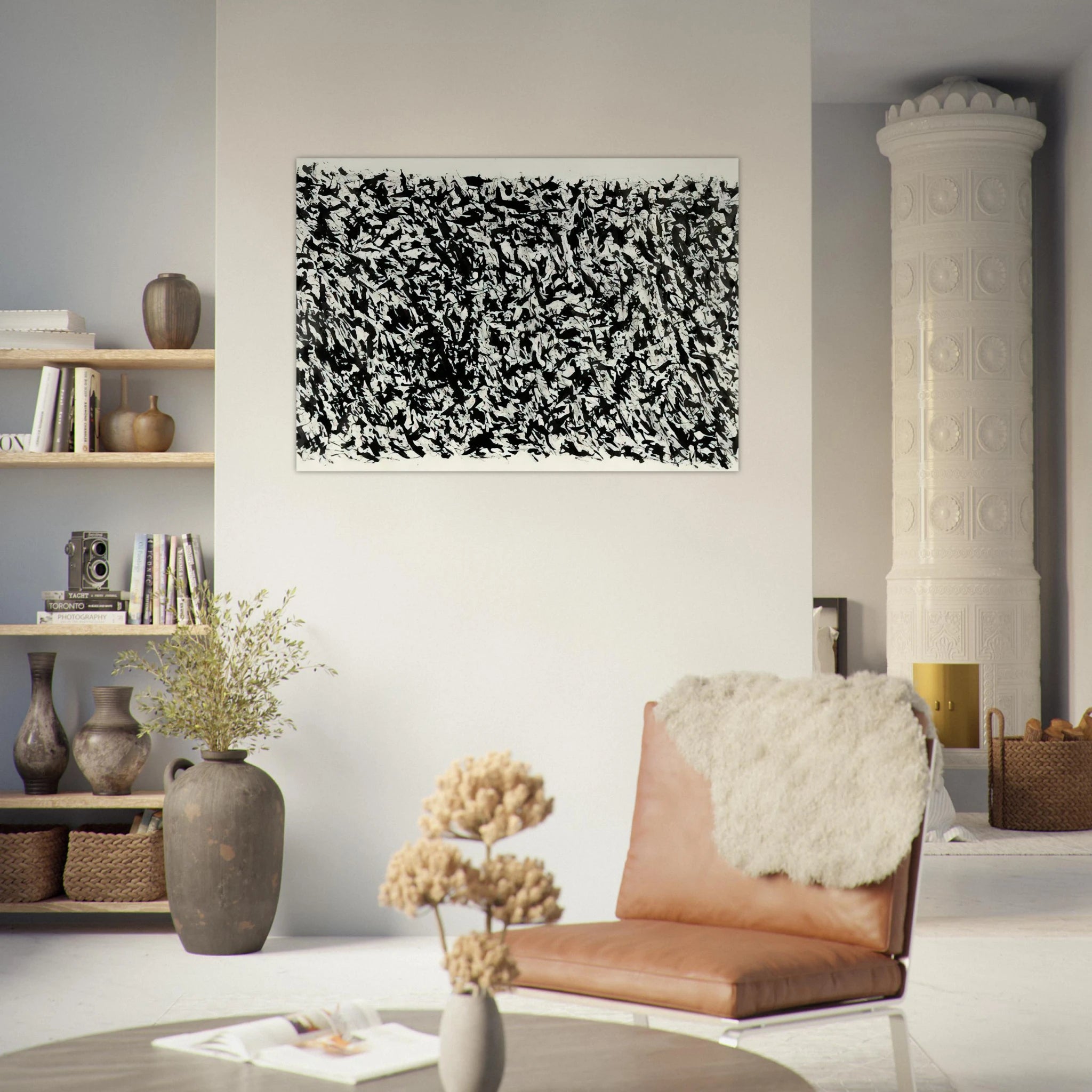 COMPOSITION - Henri Michaux Art Print - A0 (84.1 x 118.9  cm) / 33.1 × 46.8 inches | Henri Michaux Poster | Henri Michaux Prints