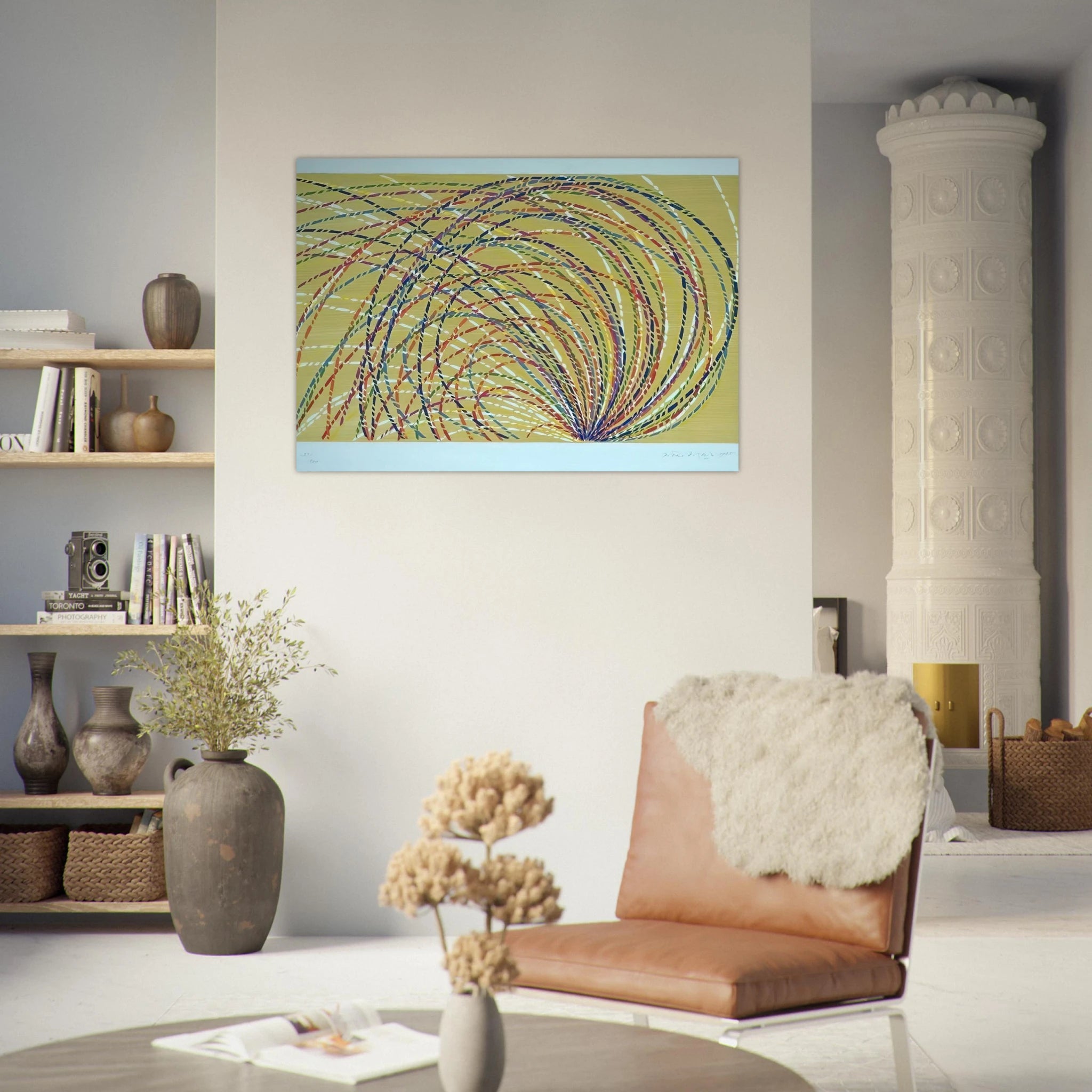 Aurora - 1985 - Piero Dorazio Art Print - A0 (84.1 x 118.9  cm) / 33.1 × 46.8 inches | Piero Dorazio Poster | Piero Dorazio Prints