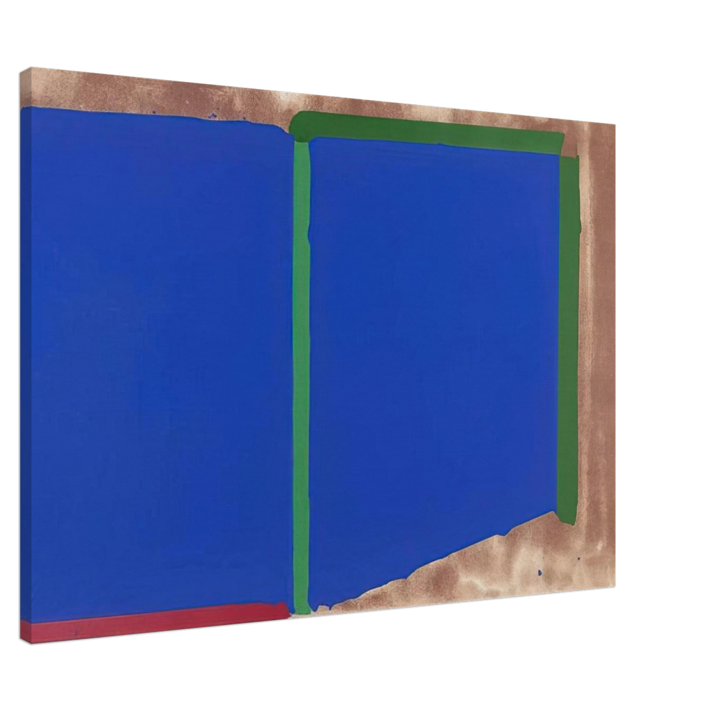 Blues, Greens - 1969 - John Hoyland Canvas - 70x100 cm / 28x40 inches | John Hoyland Wrapped Canvas | John Hoyland Wall Art