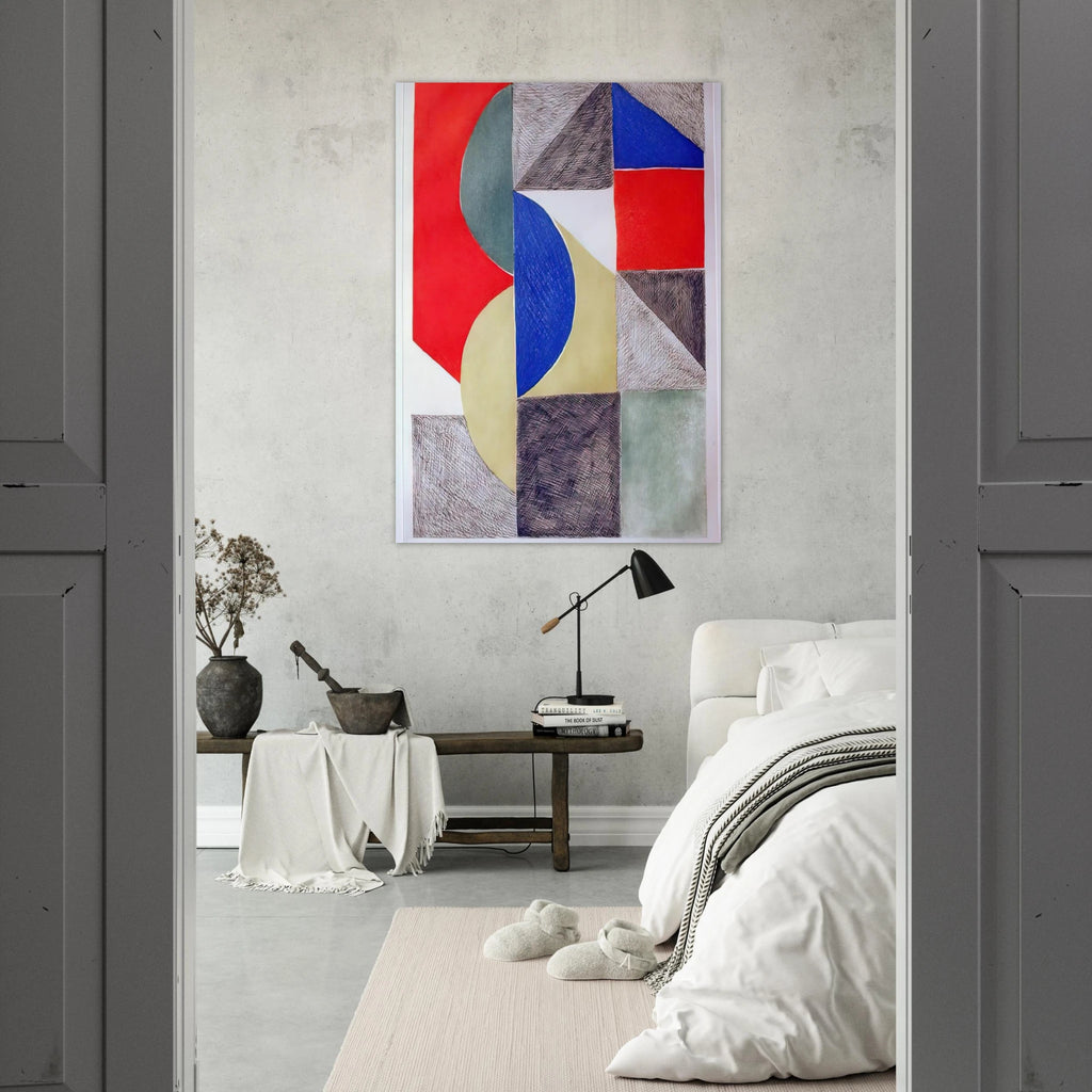 ABSTRACT COMPOSITION - Sonia Delaunay Art Print - A0 (84.1 x 118.9  cm) / 33.1 × 46.8 inches | Sonia Delaunay Poster | Sonia Delaunay Prints