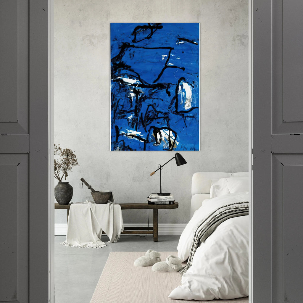 Cuma - Tachisme - Emil Schumacher Art Print - A0 (84.1 x 118.9  cm) / 33.1 × 46.8 inches | Emil Schumacher Poster | Emil Schumacher Prints