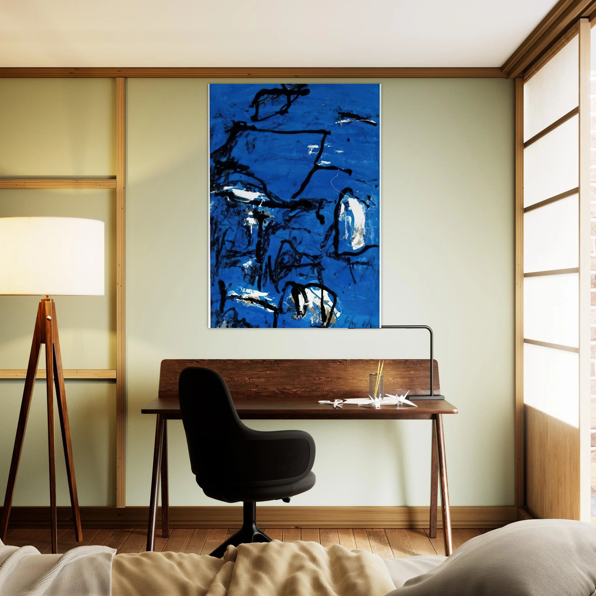 Cuma - Tachisme - Emil Schumacher Art Print - A0 (84.1 x 118.9  cm) / 33.1 × 46.8 inches | Emil Schumacher Poster | Emil Schumacher Prints