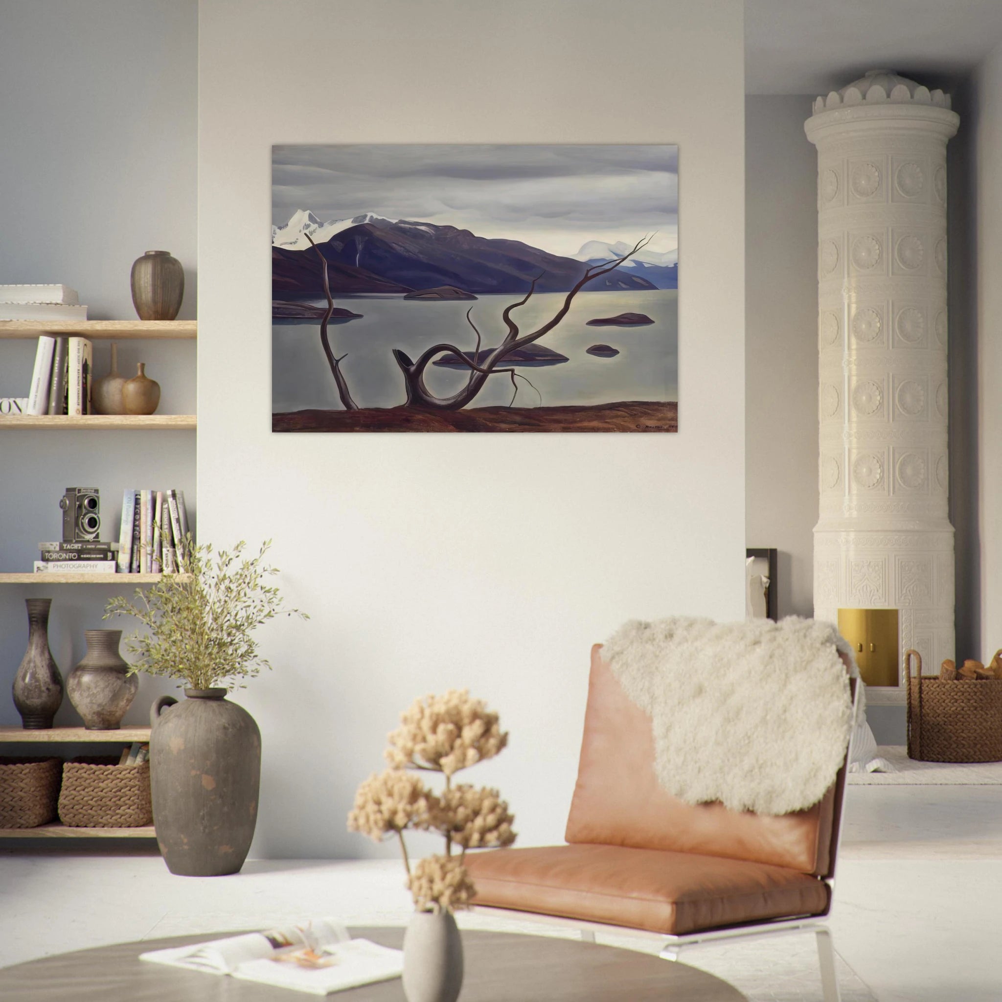 Admiralty Sound, Tierra Del Fuego - Rockwell Kent Art Print - A0 (84.1 x 118.9  cm) / 33.1 × 46.8 inches | Rockwell Kent Poster | Rockwell Kent Prints