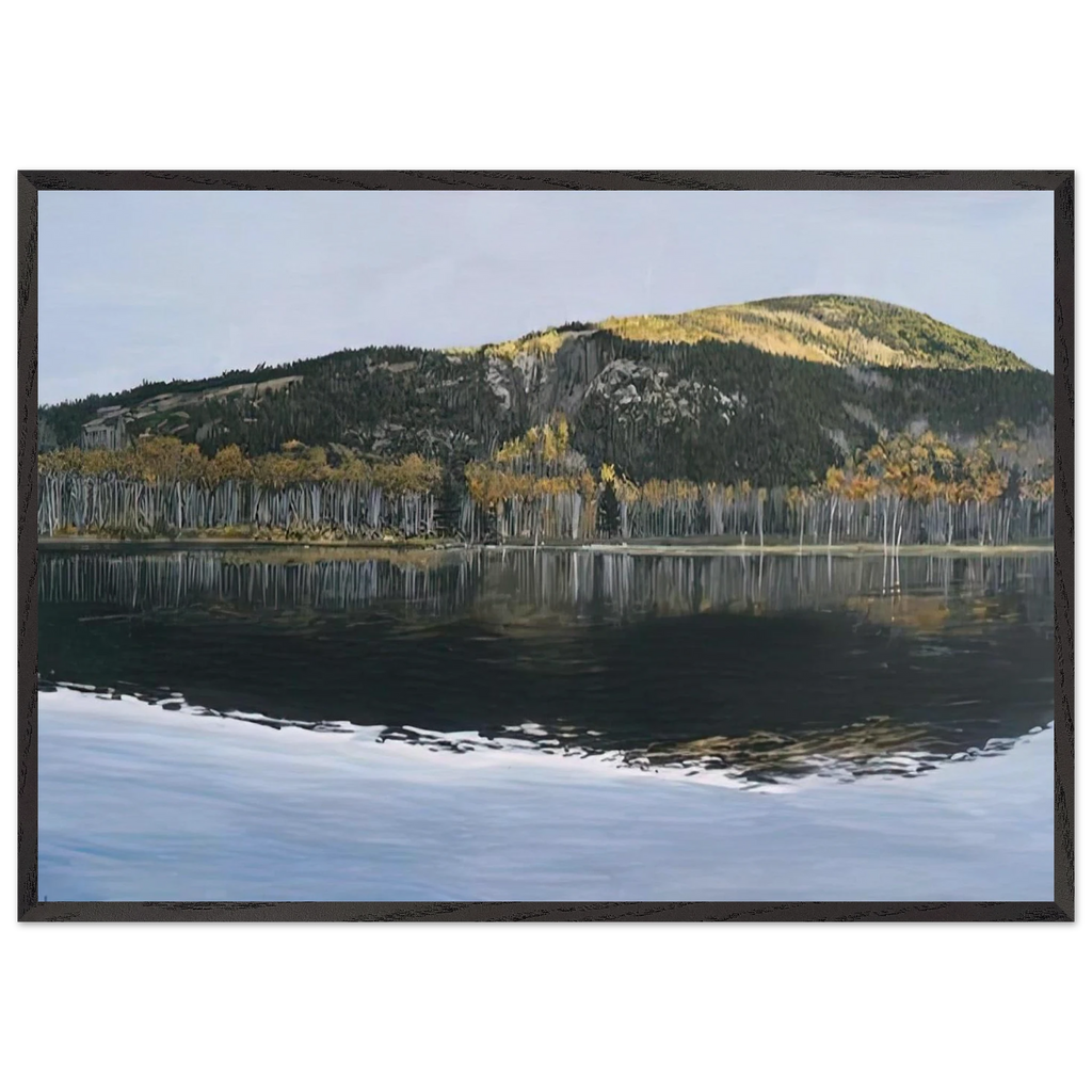 BEAVER DAM POND ACADIA NATIONAL PARK 2009 - Richard Estes Framed Art Print - 70x100 cm / 28x40 inches | Richard Estes Framed Poster | Richard Estes Framed prints