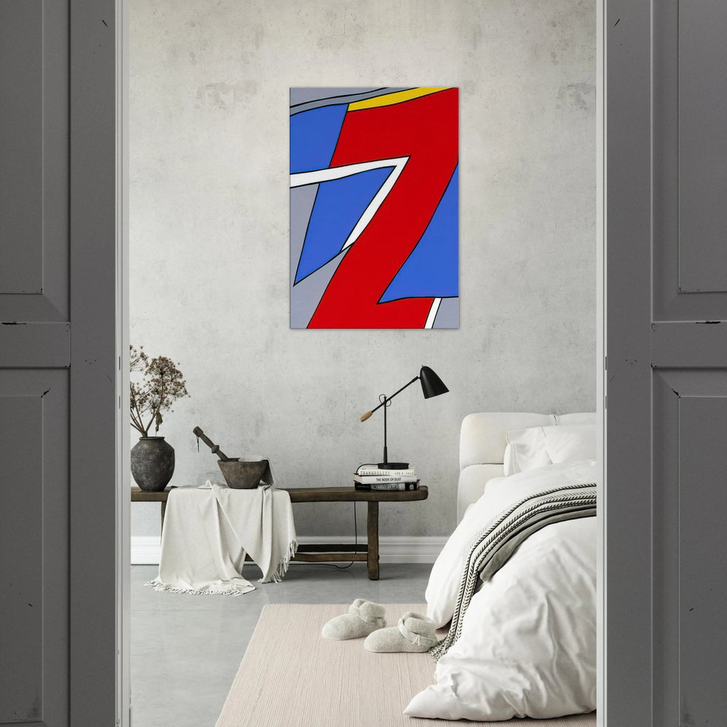 Ancient Image - 1984 - Nicholas Krushenick Canvas - 70x100 cm / 28x40 inches | Nicholas Krushenick Wrapped Canvas | Nicholas Krushenick Wall Art