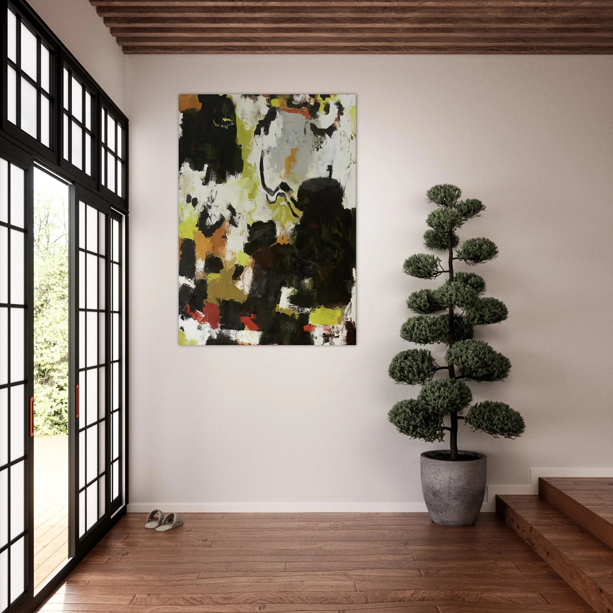 1 January 1949 - 1949 - Frank Lobdell Art Print - A0 (84.1 x 118.9  cm) / 33.1 × 46.8 inches | Frank Lobdell Poster | Frank Lobdell Prints