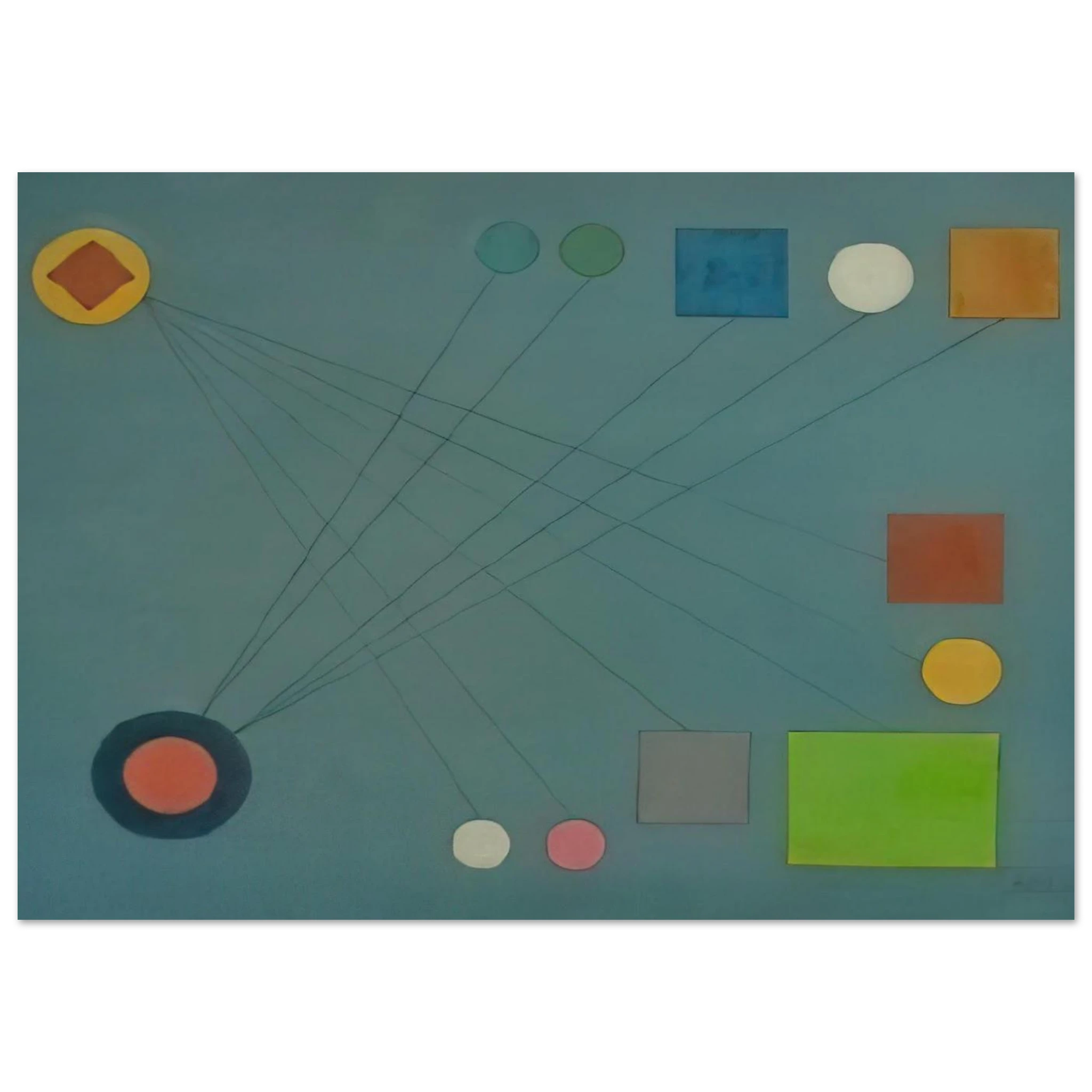 De la Serie Cartas Celestes - 1956 1 - Lolo Soldevilla Art Print - A0 (84.1 x 118.9  cm) / 33.1 × 46.8 inches | Lolo Soldevilla Poster | Lolo Soldevilla Prints