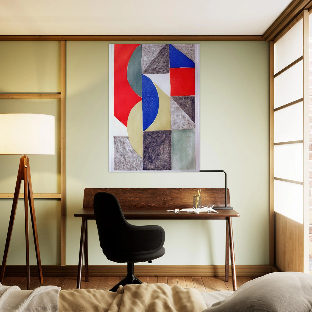 ABSTRACT COMPOSITION - Sonia Delaunay Art Print - A0 (84.1 x 118.9  cm) / 33.1 × 46.8 inches | Sonia Delaunay Poster | Sonia Delaunay Prints