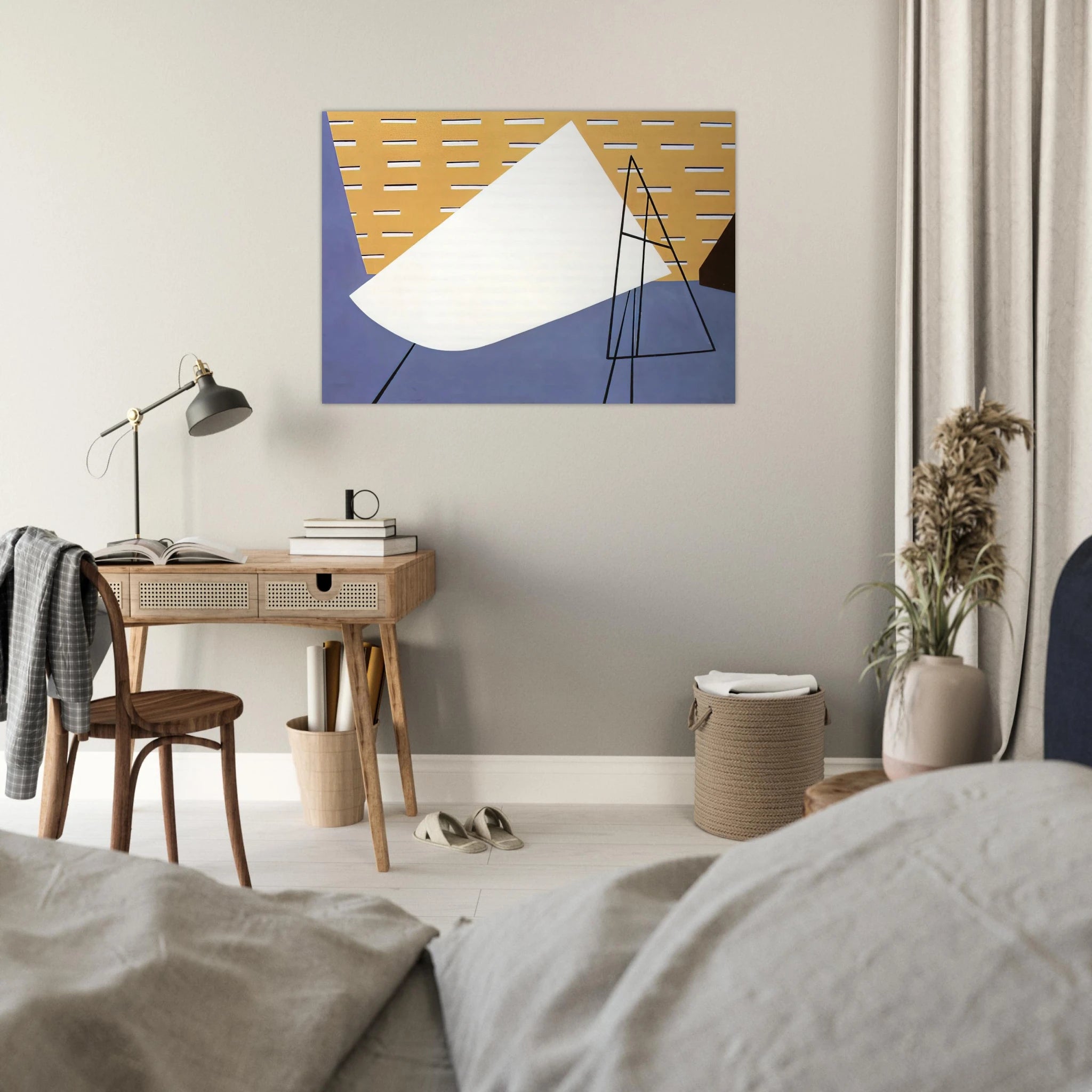 Aircraft Plant - 1945 - Ralston Crawford Art Print - A0 (84.1 x 118.9  cm) / 33.1 × 46.8 inches | Ralston Crawford Poster | Ralston Crawford Prints