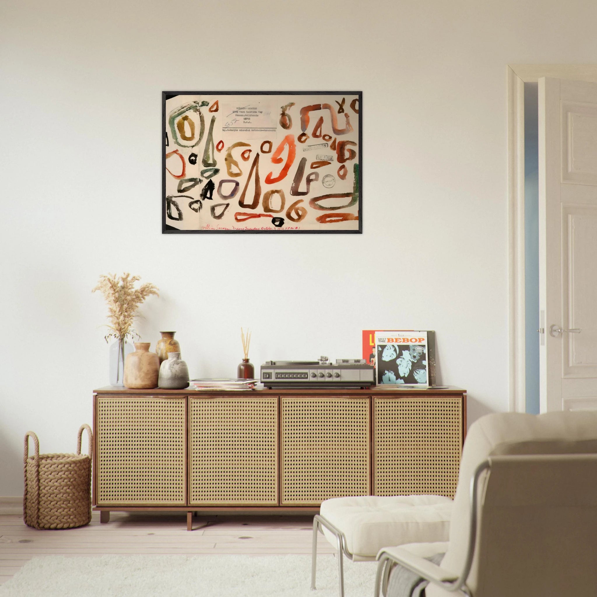 # 1 October 3 1972 - 1972 - William Saroyan Framed Art Print - 70x100 cm / 28x40 inches | William Saroyan Framed Poster | William Saroyan Framed prints