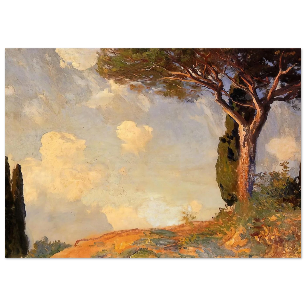 A Landscape Study at San Vigilio, Lake of Garda - John Singer Sargent Art Print - A0 (84.1 x 118.9  cm) / 33.1 × 46.8 inches | John Singer Sargent Poster | John Singer Sargent Prints