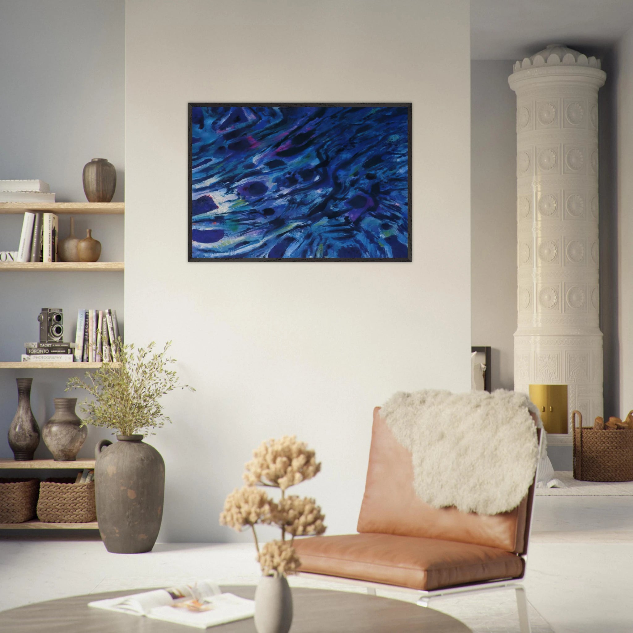 Eaux vives - 1979 - Alfred Manessier Framed Art Print - 70x100 cm / 28x40 inches | Alfred Manessier Framed Poster | Alfred Manessier Framed prints