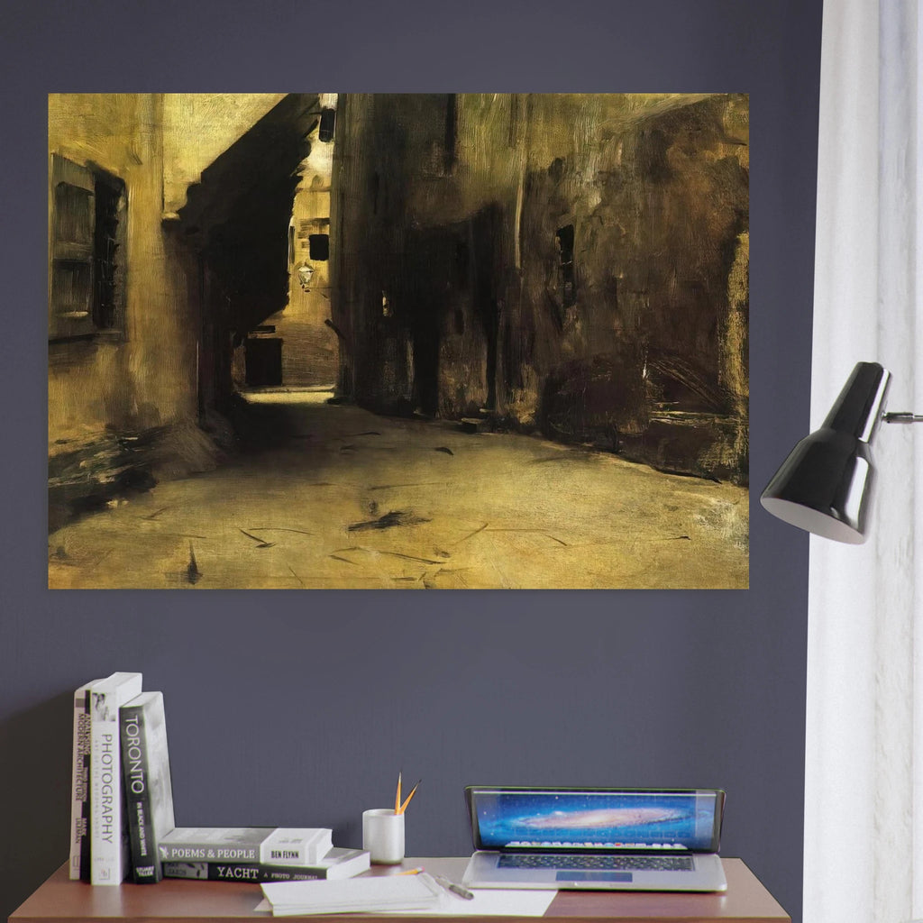 A Street in Venice - John Singer Sargent Art Print - A0 (84.1 x 118.9  cm) / 33.1 × 46.8 inches | John Singer Sargent Poster | John Singer Sargent Prints