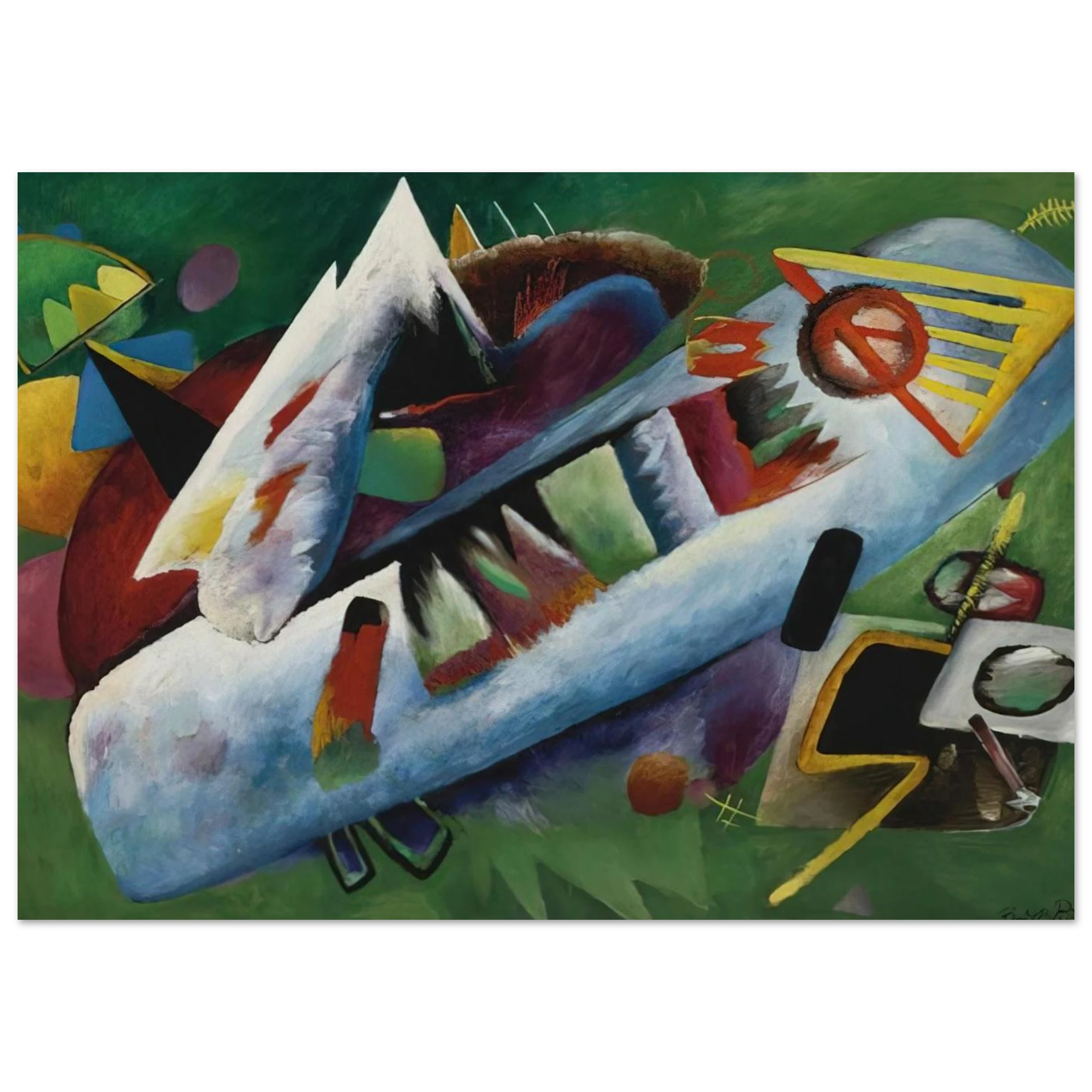 CONCENTRIC 1925 - Rudolf Bauer Art Print - A0 (84.1 x 118.9  cm) / 33.1 × 46.8 inches | Rudolf Bauer Poster | Rudolf Bauer Prints