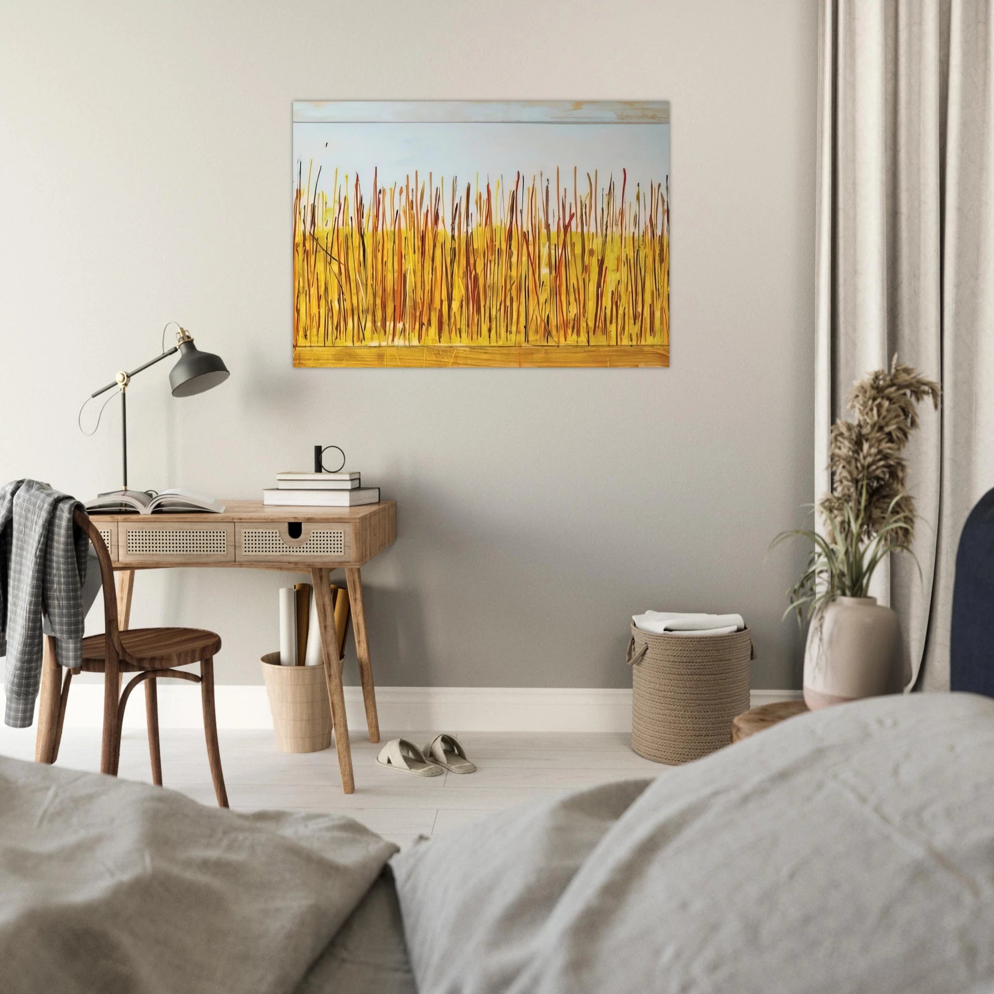 Campo di grano - 1984 - Mario Schifano Art Print - A0 (84.1 x 118.9  cm) / 33.1 × 46.8 inches | Mario Schifano Poster | Mario Schifano Prints