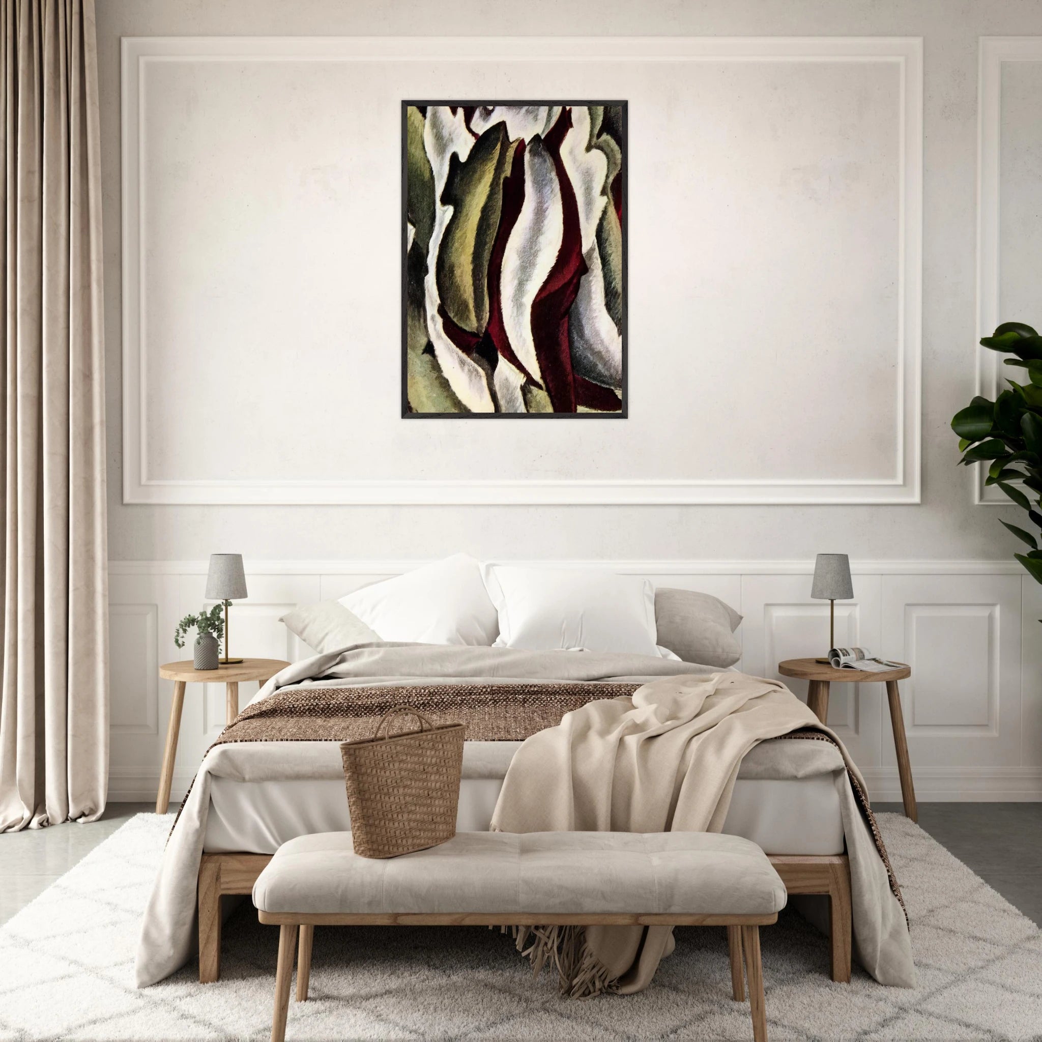 Based on Leaf Forms and Spaces - 1912 - Arthur Dove Framed Art Print - 70x100 cm / 28x40 inches | Arthur Dove Framed Poster | Arthur Dove Framed prints