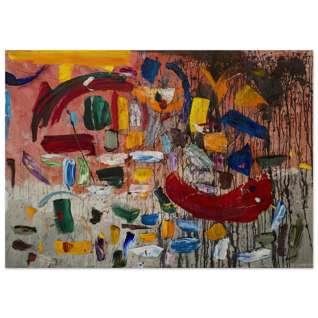 ABSTRACT 1957 - Taro Yamamoto Art Print - A0 (84.1 x 118.9  cm) / 33.1 × 46.8 inches | Taro Yamamoto Poster | Taro Yamamoto Prints