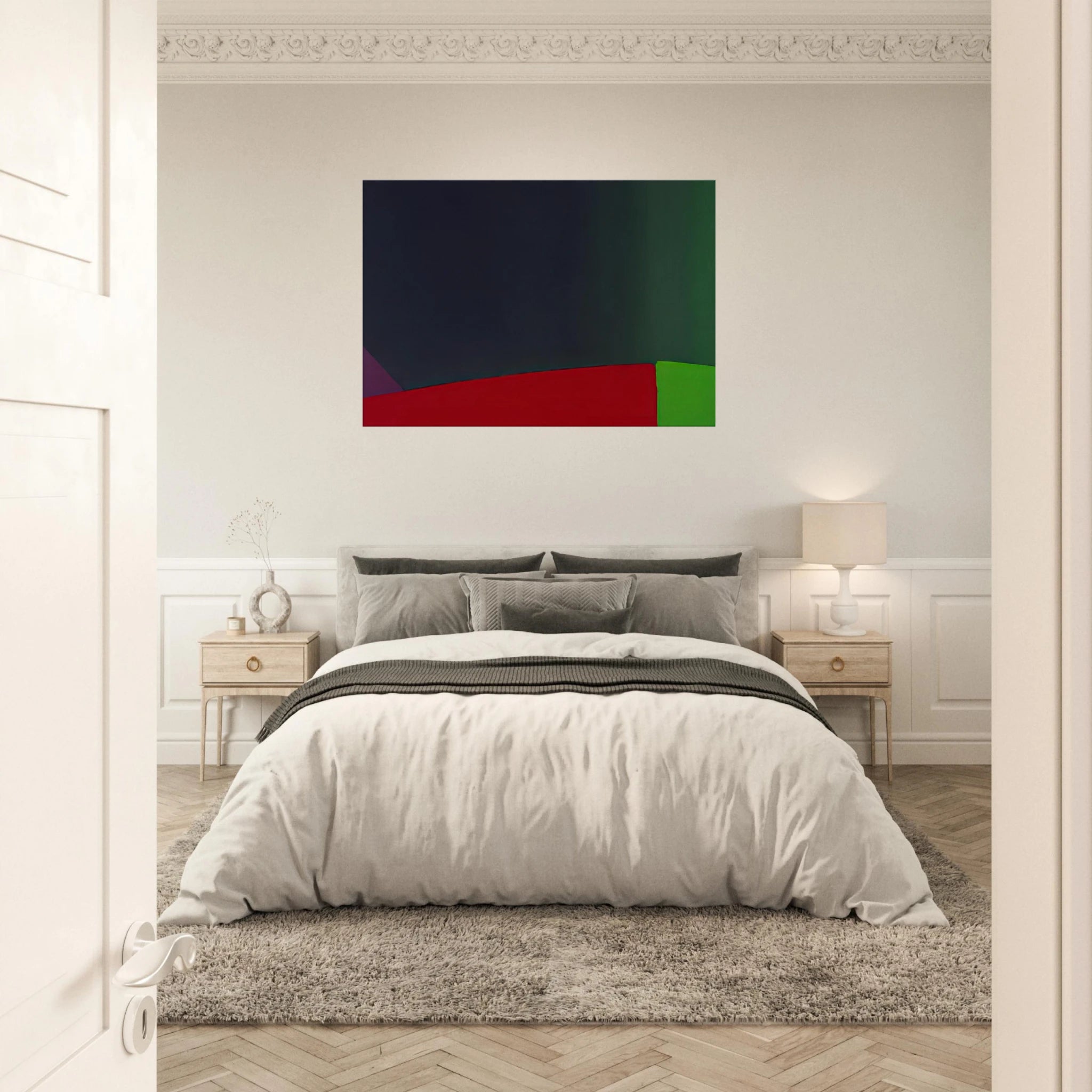 6.3.66 - 1966 - John Hoyland Canvas - 70x100 cm / 28x40 inches | John Hoyland Wrapped Canvas | John Hoyland Wall Art