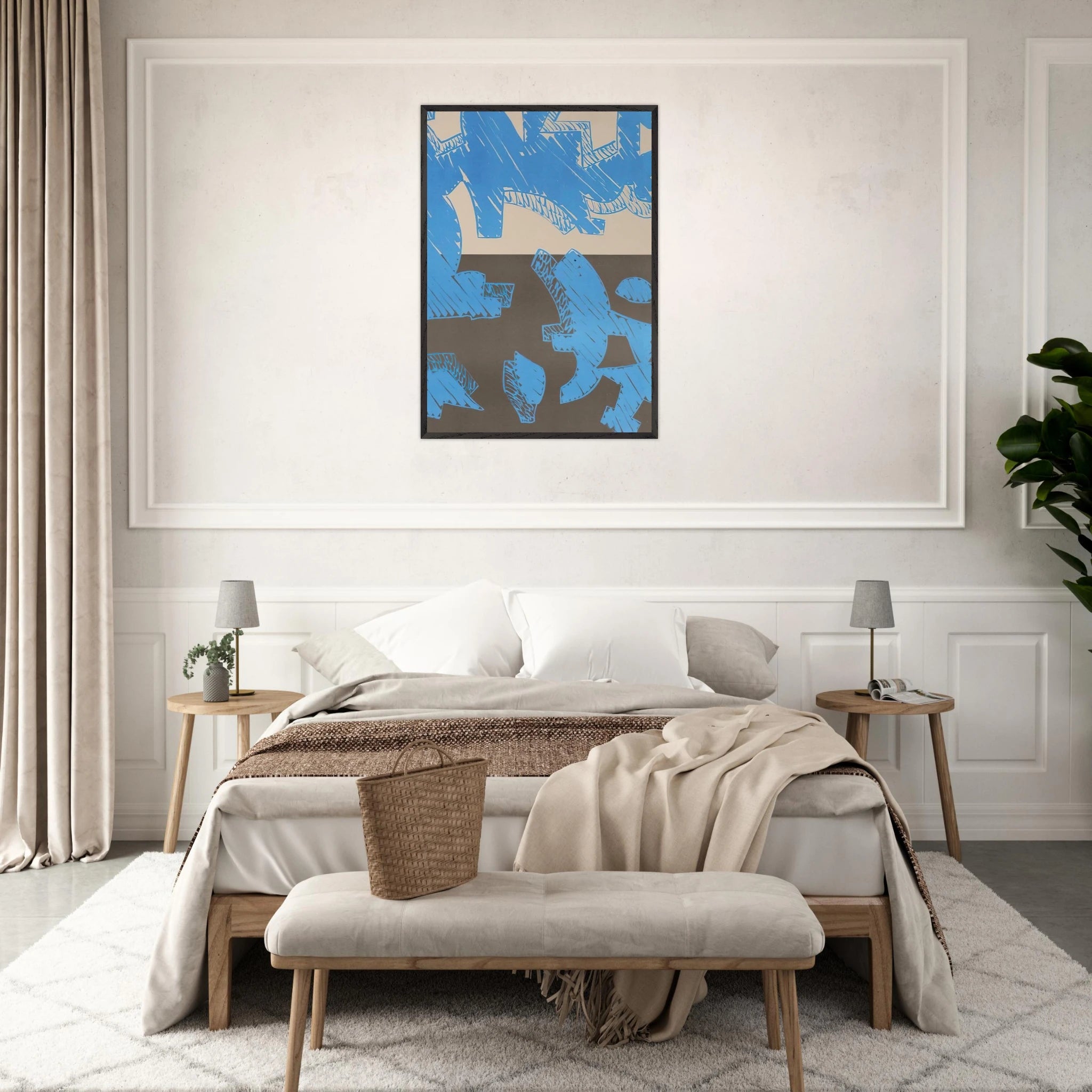 Blu - 2000 - Carla Accardi Framed Art Print - 70x100 cm / 28x40 inches | Carla Accardi Framed Poster | Carla Accardi Framed prints