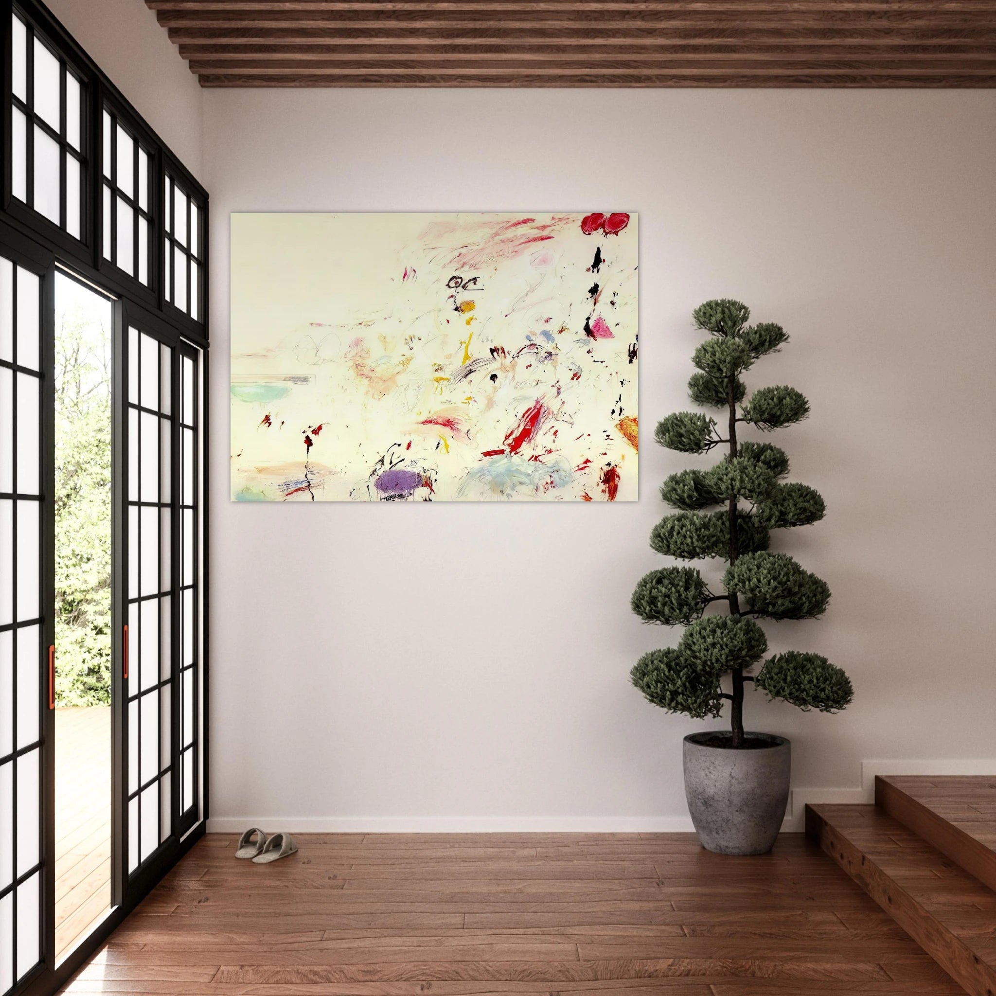 Bay of Naples - Cy Twombly Art Print - A0 (84.1 x 118.9  cm) / 33.1 × 46.8 inches | Cy Twombly Poster | Cy Twombly Prints