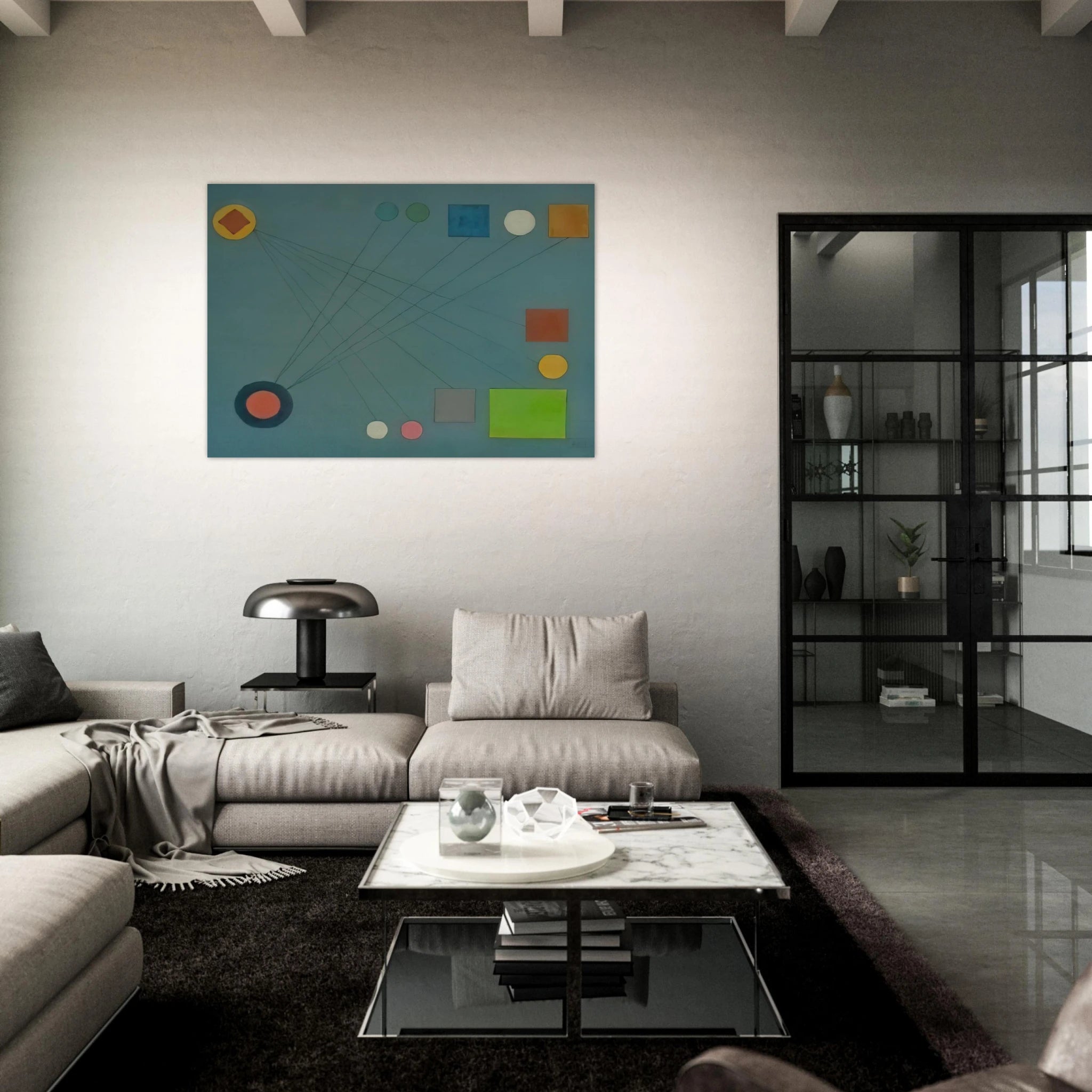 De la Serie Cartas Celestes - 1956 1 - Lolo Soldevilla Art Print - A0 (84.1 x 118.9  cm) / 33.1 × 46.8 inches | Lolo Soldevilla Poster | Lolo Soldevilla Prints