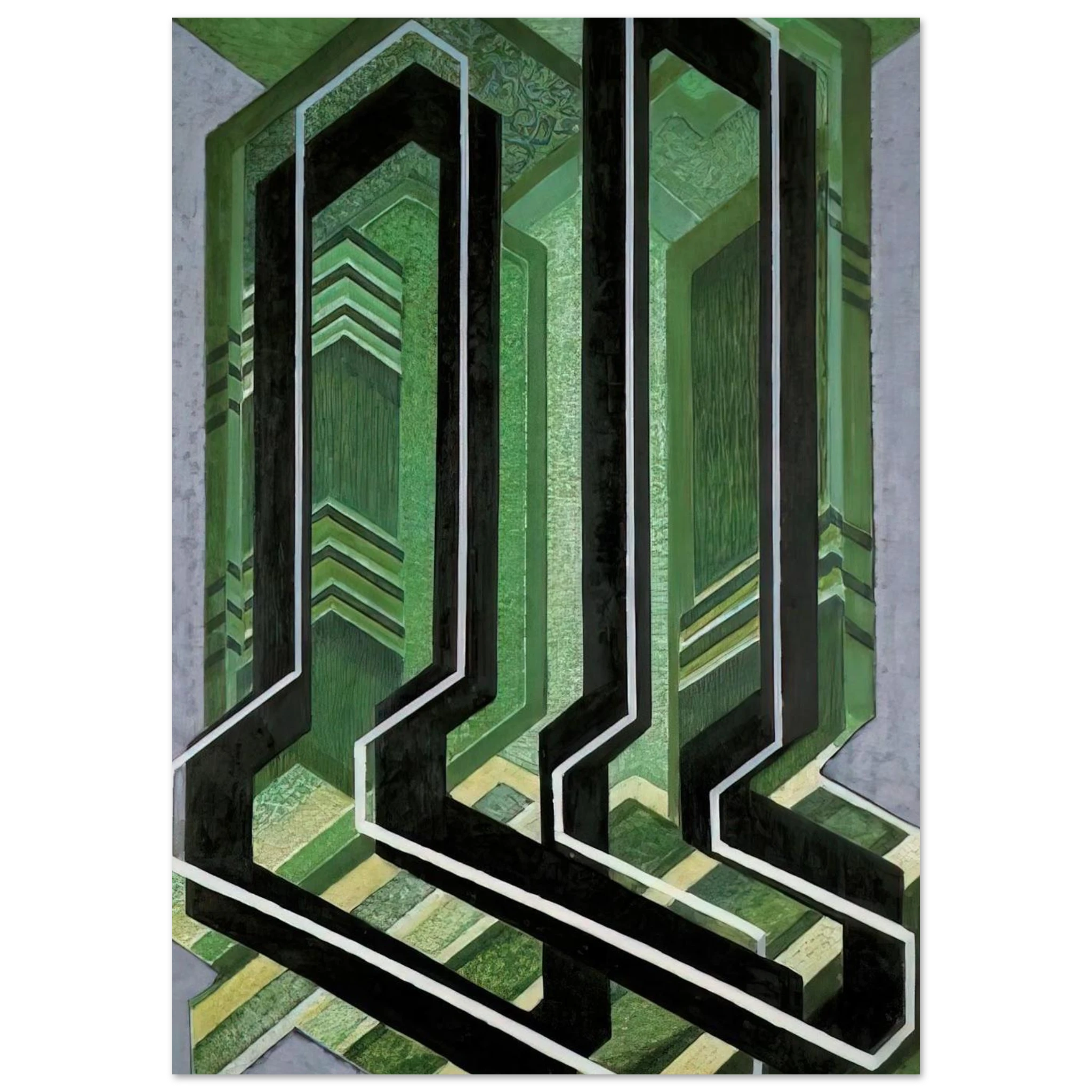 Diagonal Planes - Frantisek Kupka Art Print - A0 (84.1 x 118.9  cm) / 33.1 × 46.8 inches | Frantisek Kupka Poster | Frantisek Kupka Prints