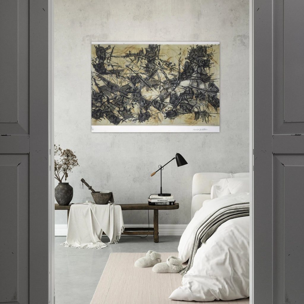 Constructions chimériques - Jean-Paul Riopelle Art Print - A0 (84.1 x 118.9  cm) / 33.1 × 46.8 inches | Jean-Paul Riopelle Poster | Jean-Paul Riopelle Prints