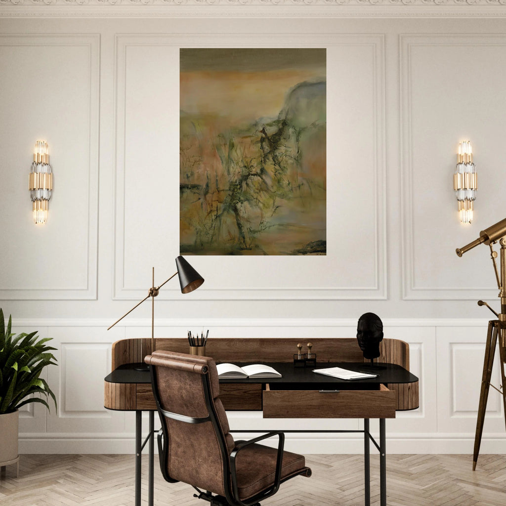 12 12 2000 2000 - Zao Wou-Ki Art Print - A0 (84.1 x 118.9  cm) / 33.1 × 46.8 inches | Zao Wou-Ki Poster | Zao Wou-Ki Prints