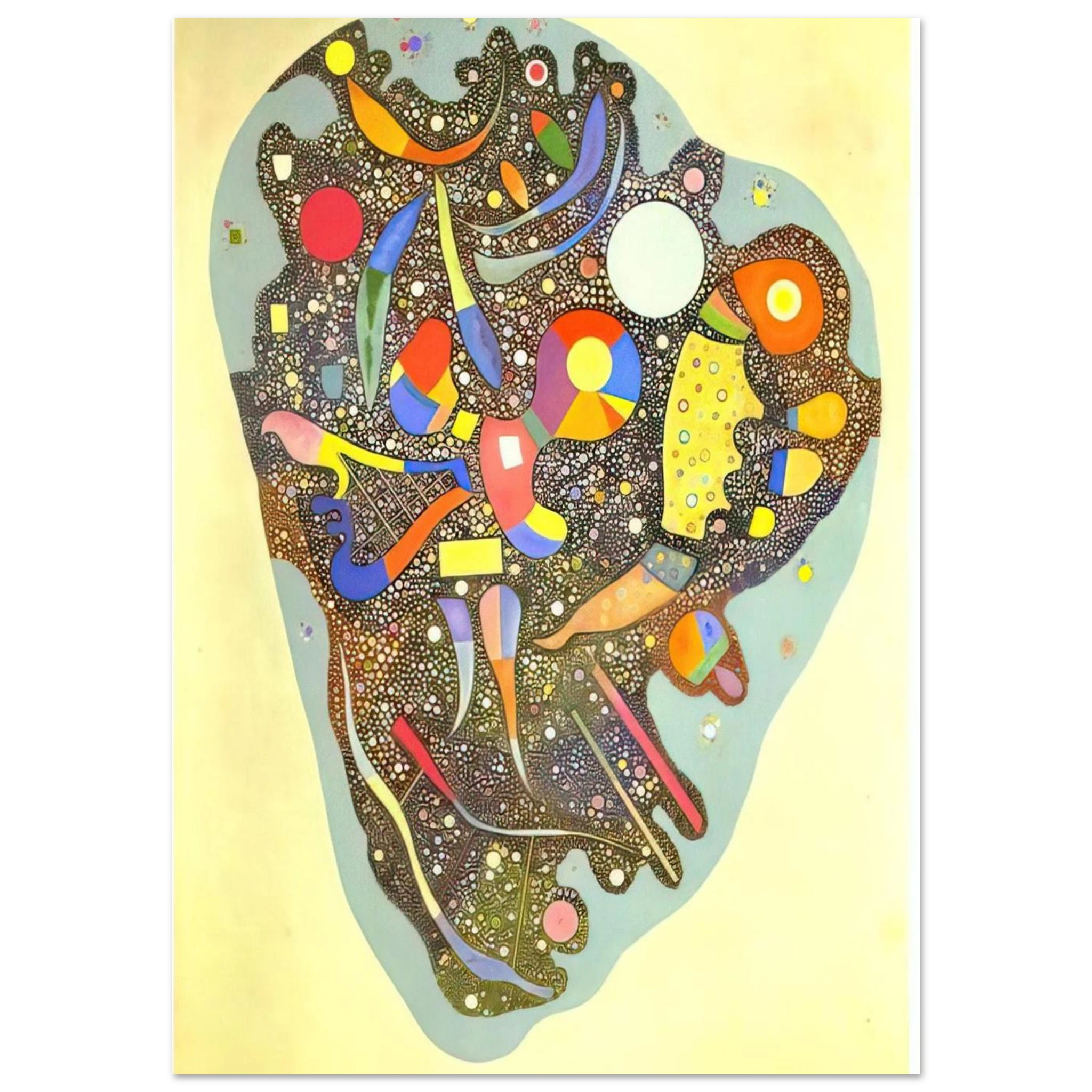 COLOURFUL ENSEMBLE 1938 - Wassily Kandinsky Art Print - A0 (84.1 x 118.9  cm) / 33.1 × 46.8 inches | Wassily Kandinsky Poster | Wassily Kandinsky Prints