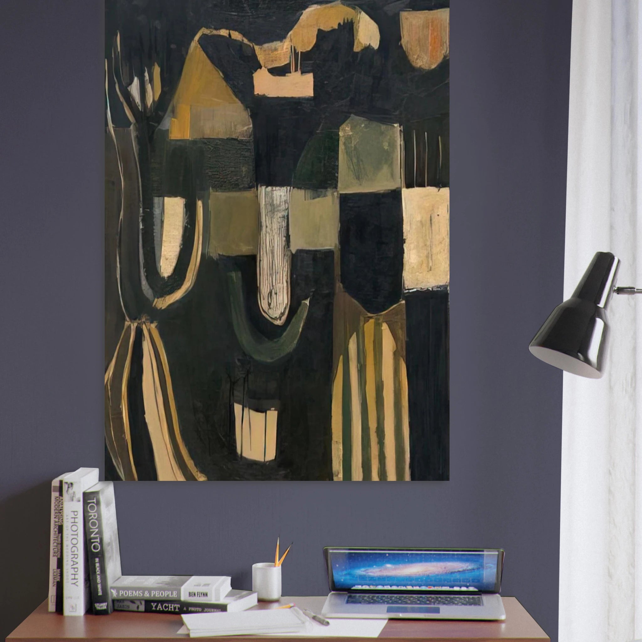 17 February 1948 - 1948 - Frank Lobdell Art Print - A0 (84.1 x 118.9  cm) / 33.1 × 46.8 inches | Frank Lobdell Poster | Frank Lobdell Prints