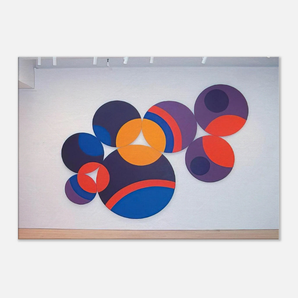 Constellation Twelve Circles - 1969 - Leon Polk Smith Canvas - 70x100 cm / 28x40 inches | Leon Polk Smith Wrapped Canvas | Leon Polk Smith Wall Art