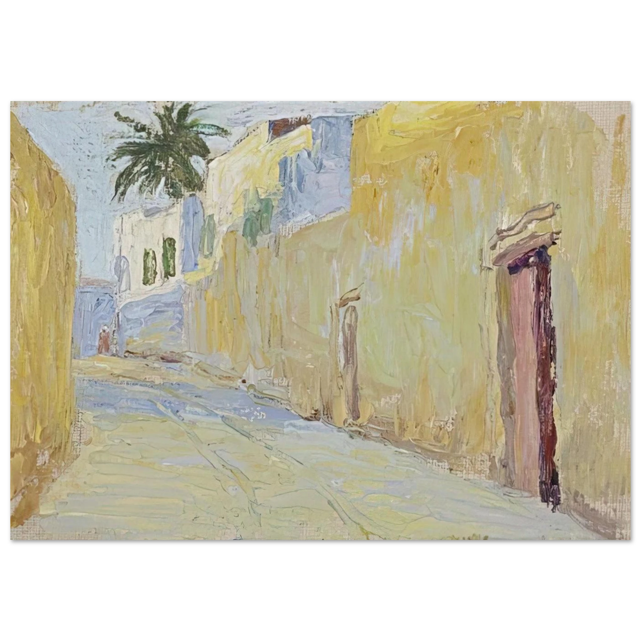 ALLEY IN TUNIS - Gabriele Munter Art Print - A0 (84.1 x 118.9  cm) / 33.1 × 46.8 inches | Gabriele Munter Poster | Gabriele Munter Prints