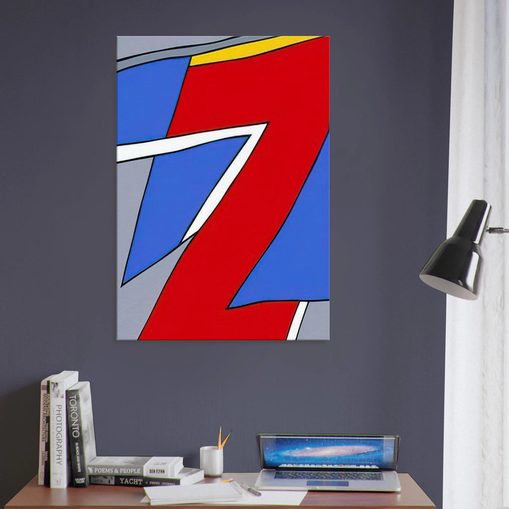 Ancient Image - 1984 - Nicholas Krushenick Canvas - 70x100 cm / 28x40 inches | Nicholas Krushenick Wrapped Canvas | Nicholas Krushenick Wall Art