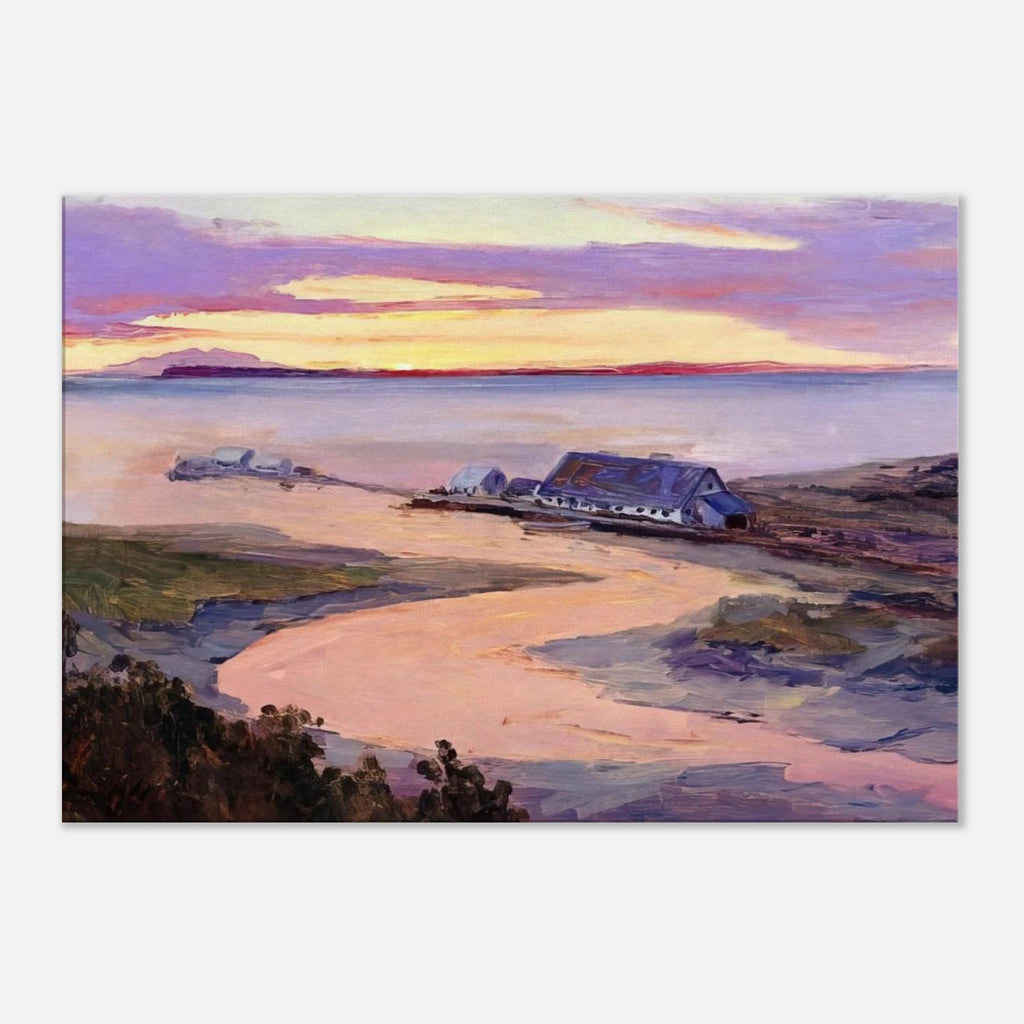 Emard Salmon Cannery - 1915 - Sydney Laurence Canvas - 70x100 cm / 28x40 inches | Sydney Laurence Wrapped Canvas | Sydney Laurence Wall Art