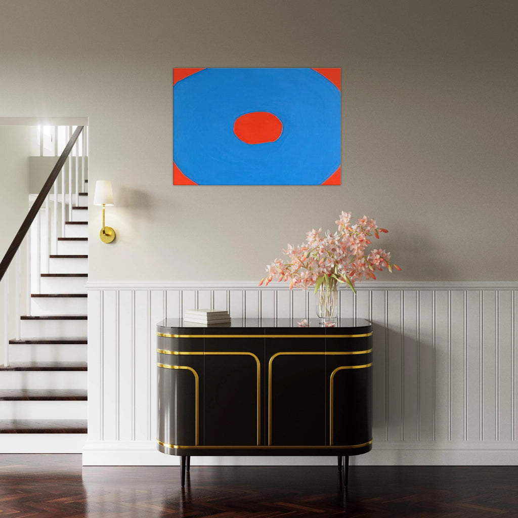 Circle - 1971 - Jiro Yoshihara Canvas - 70x100 cm / 28x40 inches | Jiro Yoshihara Wrapped Canvas | Jiro Yoshihara Wall Art