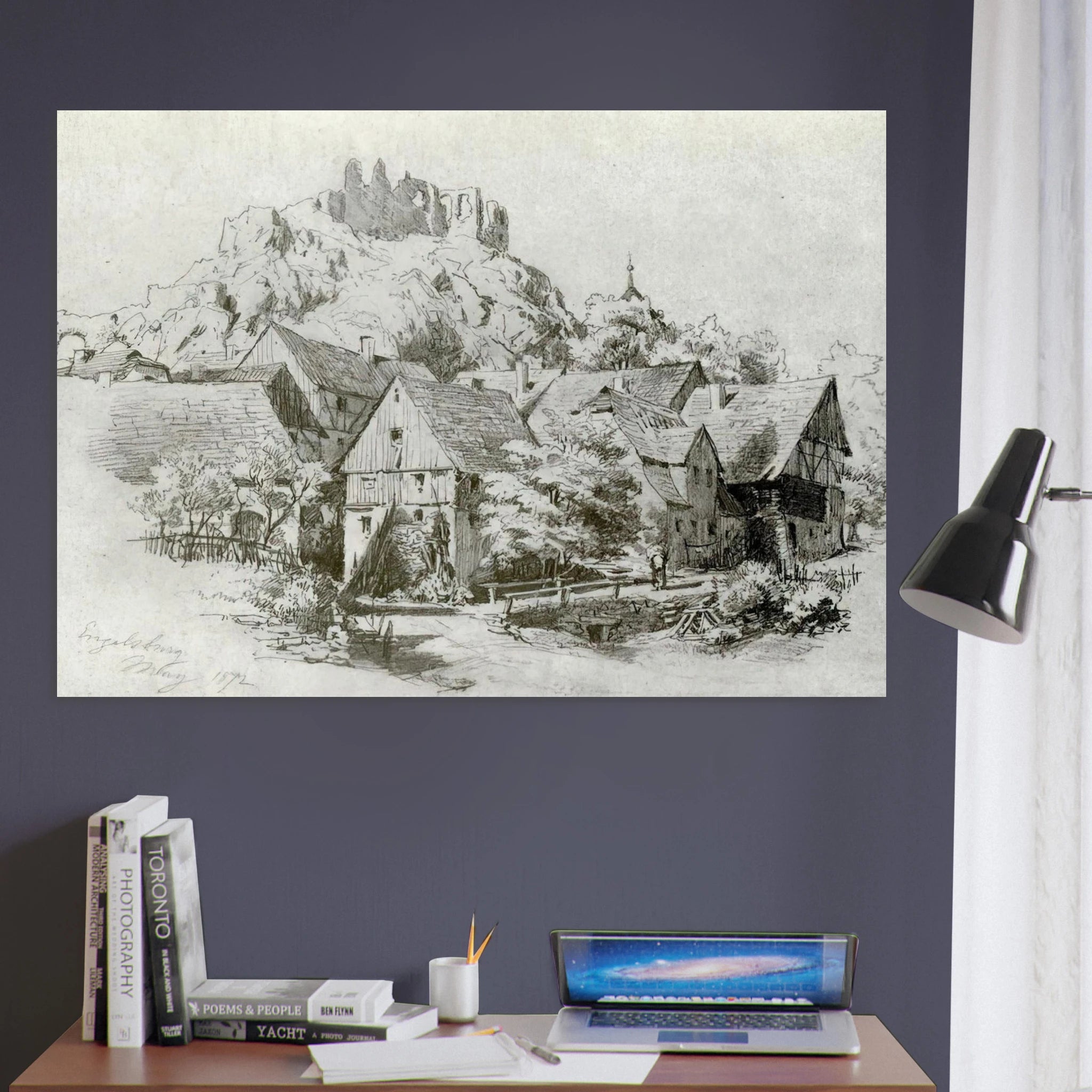 Engelsburg - John Singer Sargent Art Print - A0 (84.1 x 118.9  cm) / 33.1 × 46.8 inches | John Singer Sargent Poster | John Singer Sargent Prints